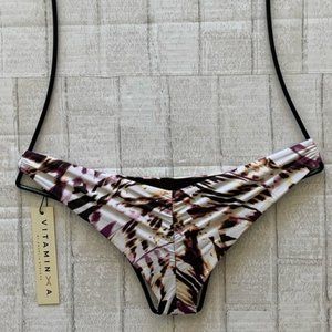 Vitamin A Swim SAMBA Ruched Bikini Bottom